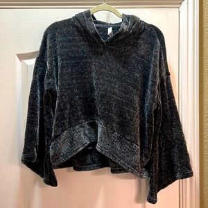 Chenille hoodie with bell sleeves!